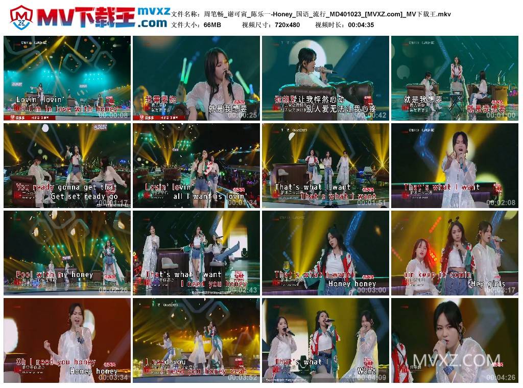 周笔畅_谢可寅_陈乐一-Honey_国语_流行_MD401023